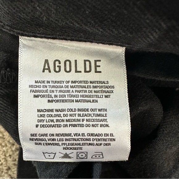 AGOLDE 90'S MID RISE STRAIGHT JEANS IN TAR SIZE 23 MID RISE - Picture 8 of 12